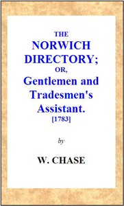 cover for book The Norwich Directory; or, Gentlemen and Tradesmen's Assistant [1783]