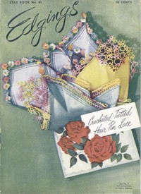 cover for book Edgings: crocheted, tatted, hair pin lace