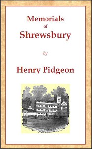cover for book Memorials of Shrewsbury