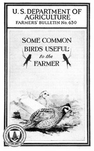 cover for book Some Common Birds Useful to the Farmer (1926 edition)