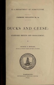 cover for book Ducks and Geese: Standard Breeds and Management