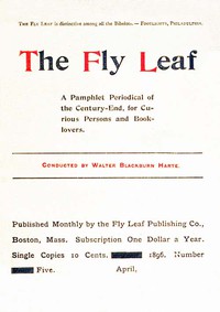 cover for book The Fly Leaf, No. 5, Vol. 1, April 1896