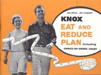 cover for book Knox Eat and Reduce Plan; Including Choice-of-Foods Chart