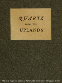 cover for book Quartz from the Uplands