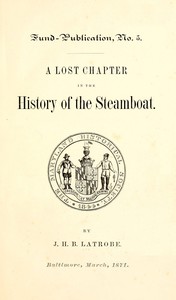 cover for book A Lost Chapter in the History of the Steamboat