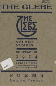 cover for book The Glebe 1914/09 (Vol. 2, No. 2): Poems