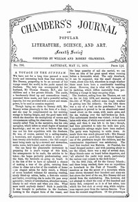 cover for book Chambers's Journal of Popular Literature, Science, and Art, No. 750, May 11, 1878