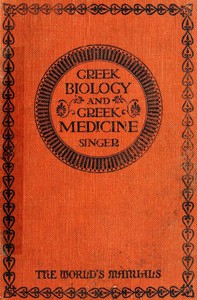 cover for book Greek Biology & Greek Medicine