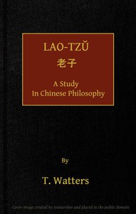 cover for book Lao-tzu, A Study in Chinese Philosophy