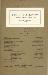 cover for book The Little Review, July 1914 (Vol. 1, No. 5)