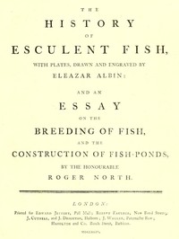 cover for book The History of Esculent Fish