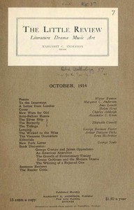 cover for book The Little Review, October 1914 (Vol. 1, No. 7)