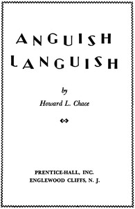 cover for book Anguish Languish