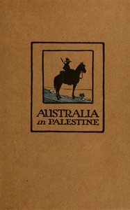 cover for book Australia in Palestine