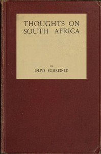 cover for book Thoughts on South Africa
