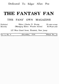 cover for book The Fantasy Fan, Volume 2, Number 4, December 1934