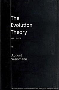 cover for book The Evolution Theory, Vol. 2 of 2