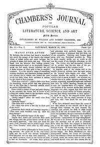 cover for book Chambers's Journal of Popular Literature, Science, and Art, Fifth Series, No. 11, Vol. I, March 15, 1884