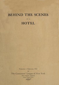cover for book Behind the Scenes in a Hotel