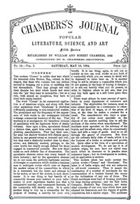 cover for book Chambers's Journal of Popular Literature, Science, and Art, Fifth Series, No. 19, Vol. I, May 10, 1884
