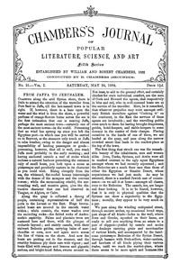 cover for book Chambers's Journal of Popular Literature, Science, and Art, Fifth Series, No. 21, Vol. I, May 24, 1884