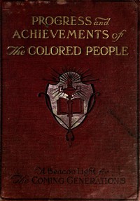 cover for book Progress and Achievements of the Colored People