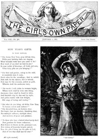 cover for book The Girl's Own Paper, Vol. VIII, No. 366, January 1, 1887