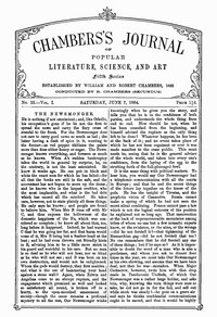 cover for book Chambers's Journal of Popular Literature, Science, and Art, Fifth Series, No. 23, Vol. I, June 7, 1884