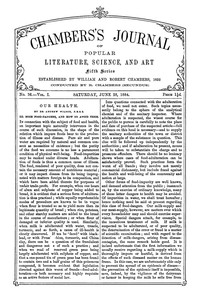 cover for book Chambers's Journal of Popular Literature, Science, and Art, Fifth Series, No. 26, Vol. I, June 28, 1884