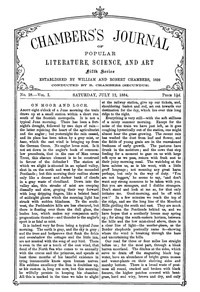 cover for book Chambers's Journal of Popular Literature, Science, and Art, Fifth Series, No. 28, Vol. I, July 12, 1884