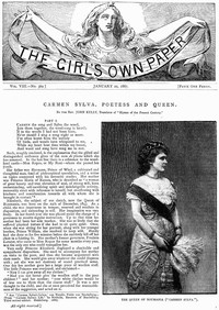 cover for book The Girl's Own Paper, Vol. VIII, No. 369, January 22, 1887