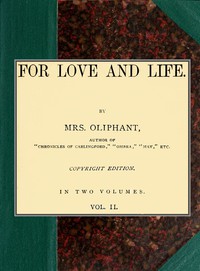 cover for book For love and life; vol. 2 of 2