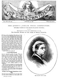 cover for book The Girl's Own Paper, Vol. VIII, No. 370, January 29, 1887