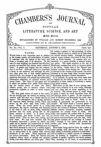 cover for book Chambers's Journal of Popular Literature, Science, and Art, Fifth Series, No. 32, Vol. I, August 9, 1884