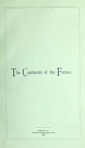 cover for book The Continent of the Future: Africa and Its Wonderful Development