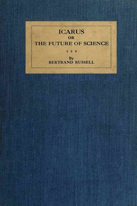 cover for book Icarus; or, The Future of Science