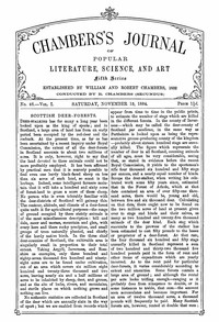 cover for book Chambers's Journal of Popular Literature, Science, and Art, Fifth Series, No. 46, Vol. I, November 15, 1884