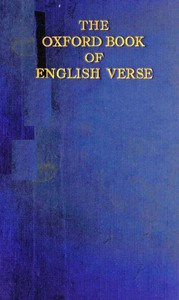 cover for book The Oxford Book of English Verse, 1250-1900