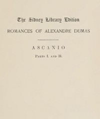 cover for book Ascanio