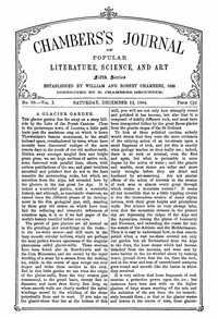 cover for book Chambers's Journal of Popular Literature, Science, and Art, Fifth Series, No. 50, Vol. I, December 13, 1884