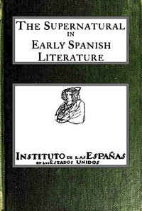 cover for book The supernatural in early Spanish literature