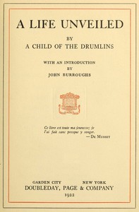 cover for book A Life Unveiled, by a Child of the Drumlins