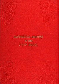 cover for book Historical Record of the Seventieth, or, the Surrey Regiment of Foot