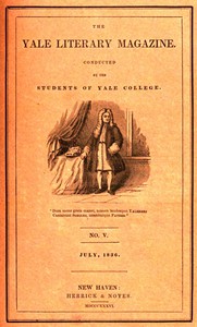 cover for book The Yale Literary Magazine (Vol. I, No. 5, July 1836)