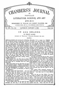 cover for book Chambers's Journal of Popular Literature, Science, and Art, Fifth Series, No. 105, Vol. III, January 2, 1886