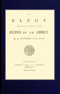 cover for book An elegy written among the ruins of an abbey