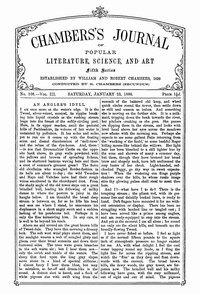 cover for book Chambers's Journal of Popular Literature, Science, and Art, Fifth Series, No. 108, Vol. III, January 23, 1886