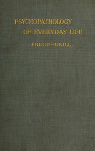 cover for book Psychopathology of Everyday Life