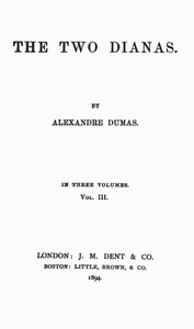 cover for book The Two Dianas, Volume 3 (of 3)