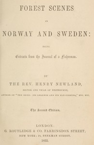 cover for book Forest Scenes in Norway and Sweden: Being Extracts from the Journal of a Fisherman